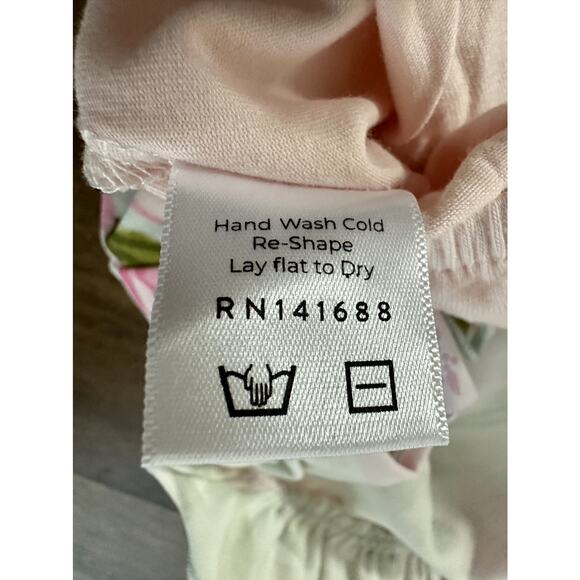 NWT SweetHoney Belle Bubble Dress Tumbling Whisp Floral Sleeveless Pink Knit 18M - Picture 7 of 7